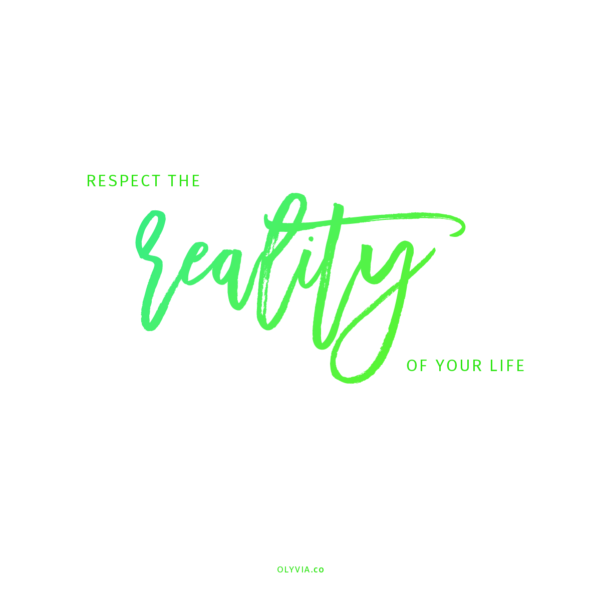 Real productivity starts with respecting the reality of YOUR life. @OlyviaMedia